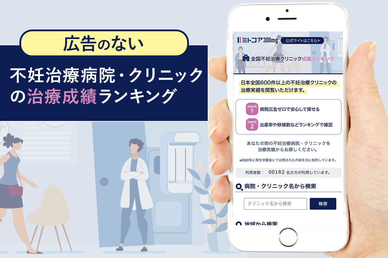 子宮内フローラ90%以上を目指す為のサプリ「ラクトコア」新発売。３粒でラクトバチルスLB KT-11乳酸菌50億個以上、ラクトフェリン300mg。膣内ph測定リトマス試験紙をセット。のサブ画像4_全国不妊治療病院・クリニック治療成績白書（最新）